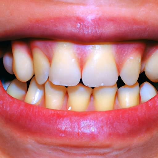 תמונה המתארת את הסימנים המוקדמים של נסיגת חניכיים, כולל שיניים רגישות ושיניים שנראות ארוכות יותר.