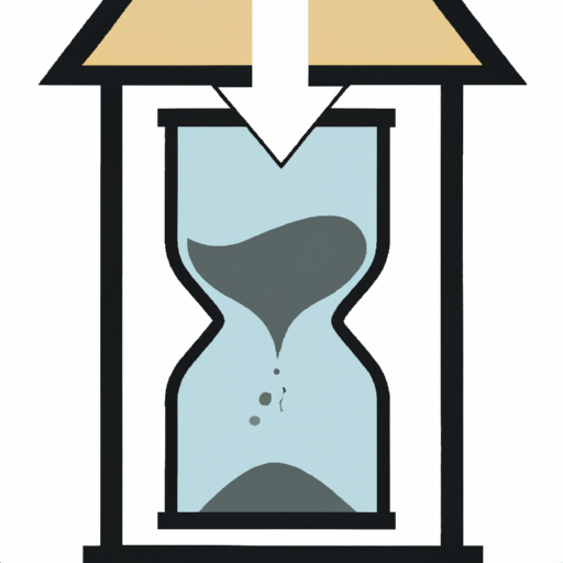 איור של שעון חול, המייצג את חשיבות הסבלנות בתהליך רכישת הדירה.